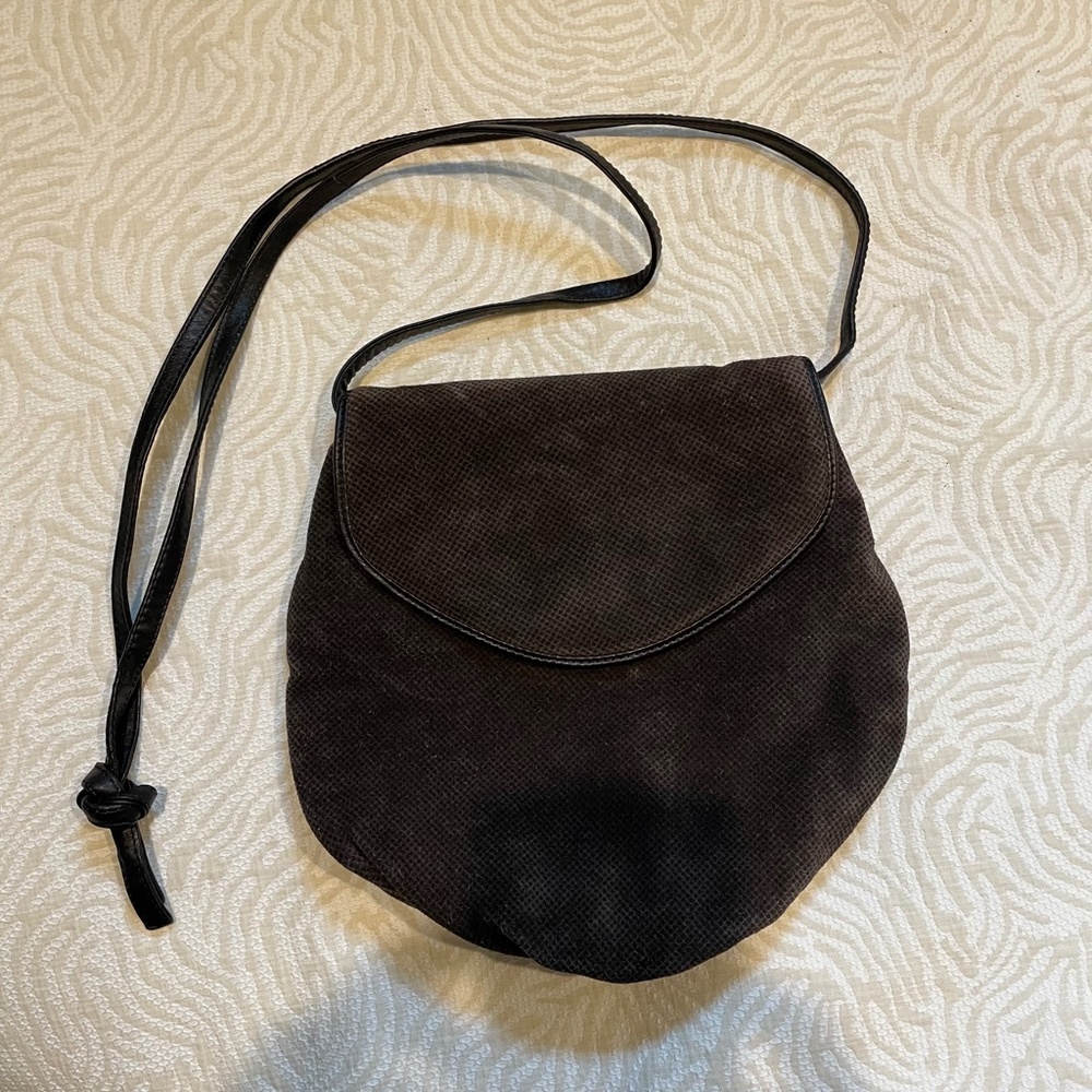 Bottega Veneta Black Suede Shoulder Bag